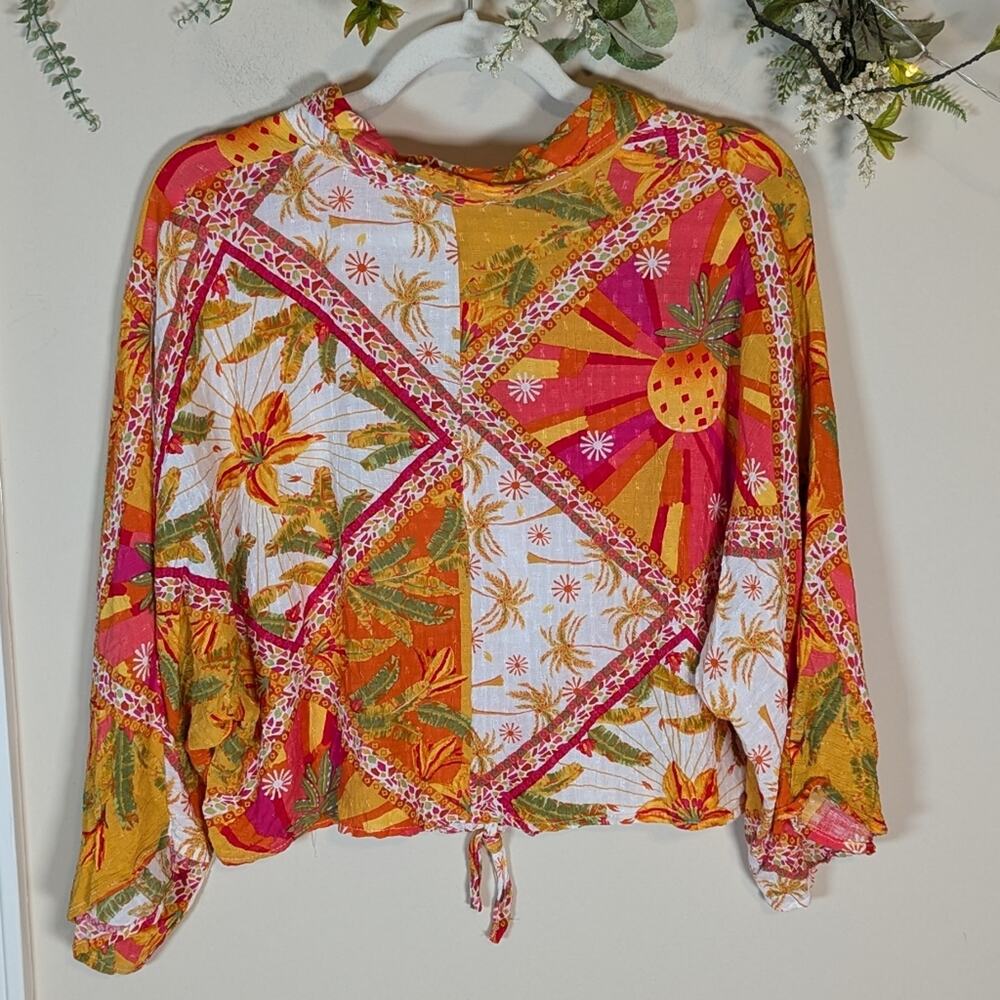 Haute Hippie Boho Hippy Festival Colorful Blouse - Picture 10 of 11
